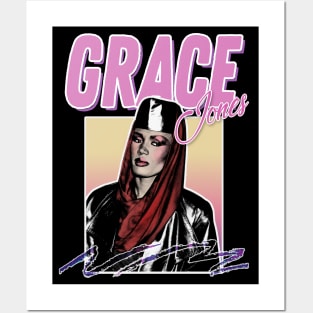 Grace Jones #2 /// 80s Styled Aesthetic Tribute Art Posters and Art